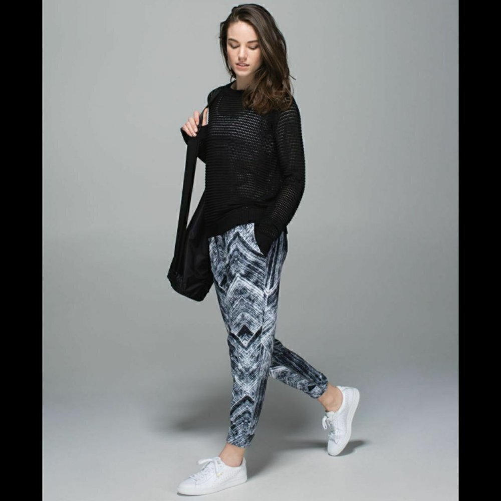 Lululemon 4 Jet Crop Heat Wave Track Pant